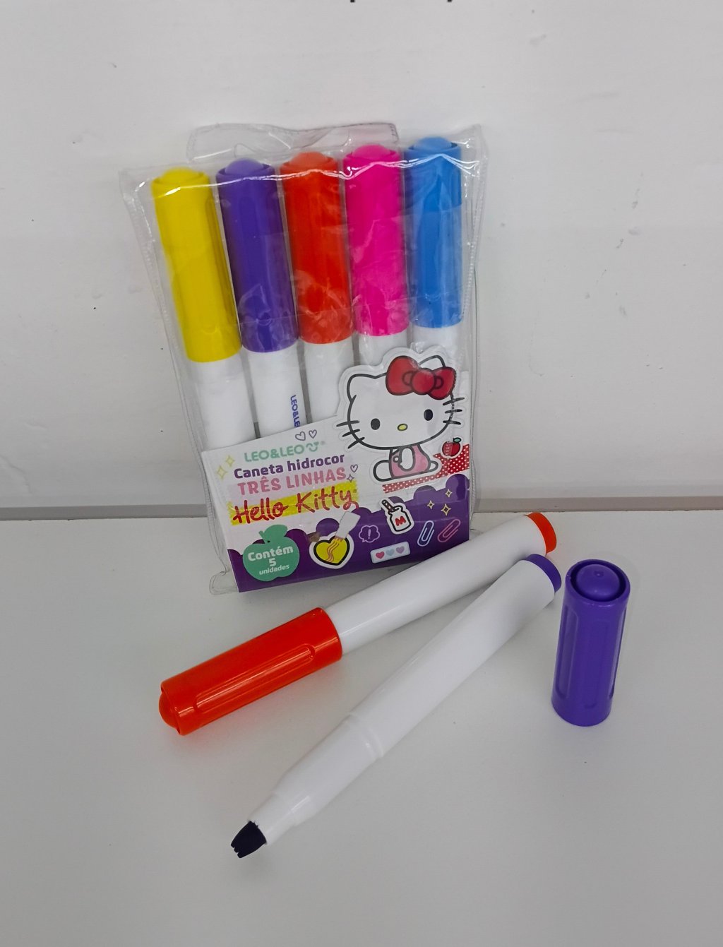 Canetinha Hidrocor Três Linhas 72716 c/5pcs 