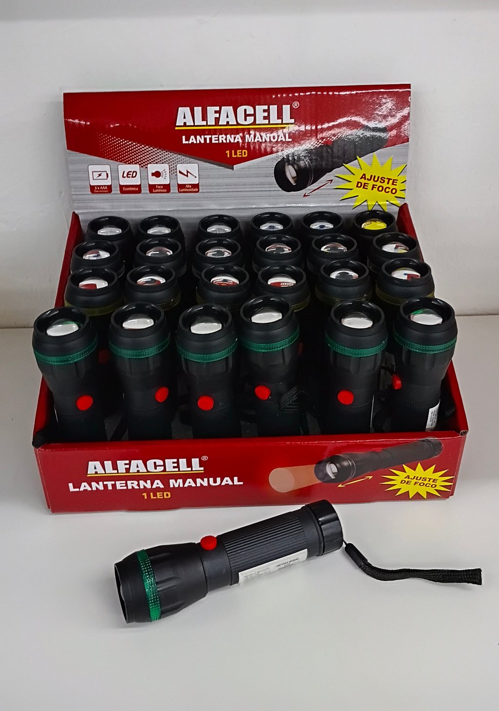 Lanterna a Pilha c/Ajuste de Foco ALL51145 