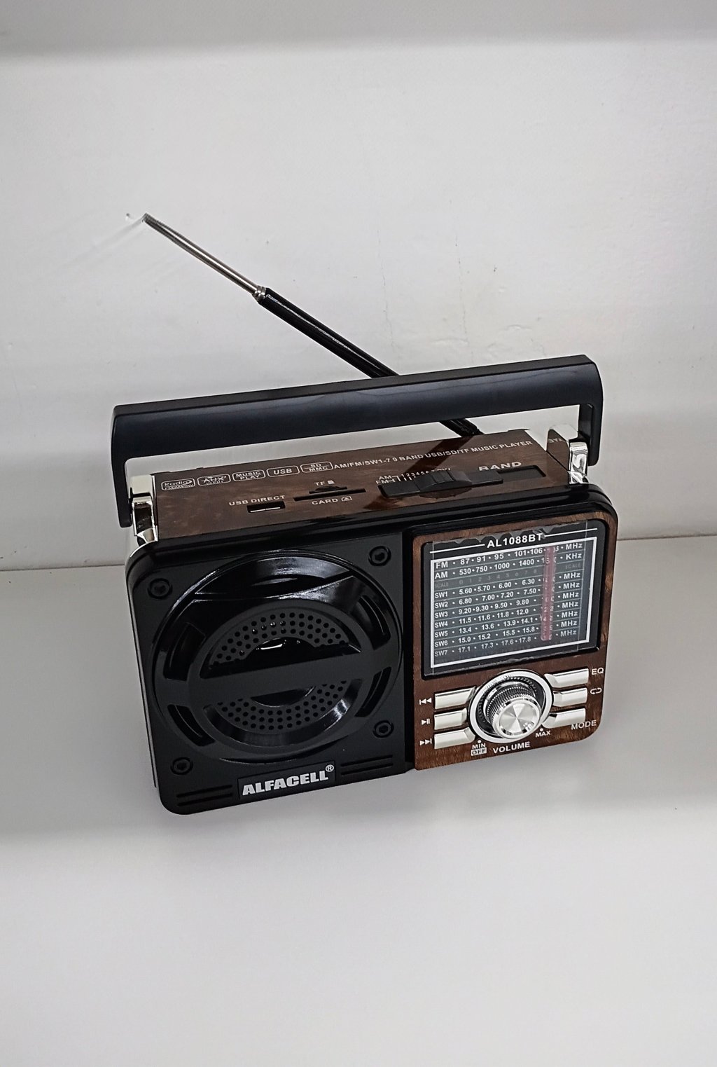 Rádio Am/FM Recarregável AL1088BT 