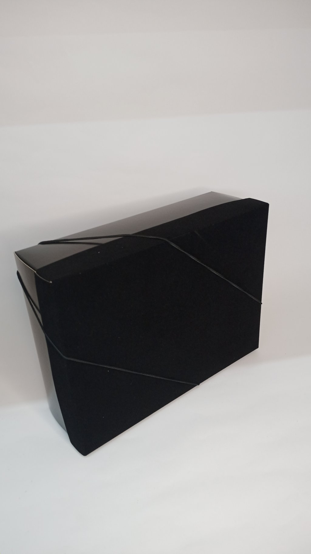 Caixa Presente c/Elástico 13008097 Tampa em Camurça 24x18x8cm 