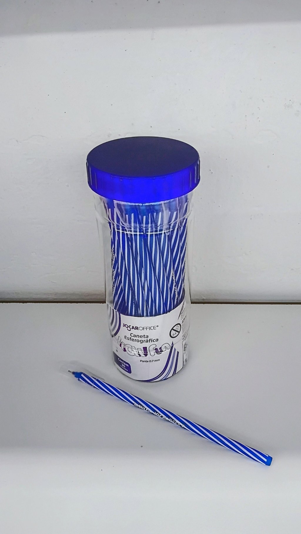 Caneta Esferográfica Wow 10565 0.7mm Azul