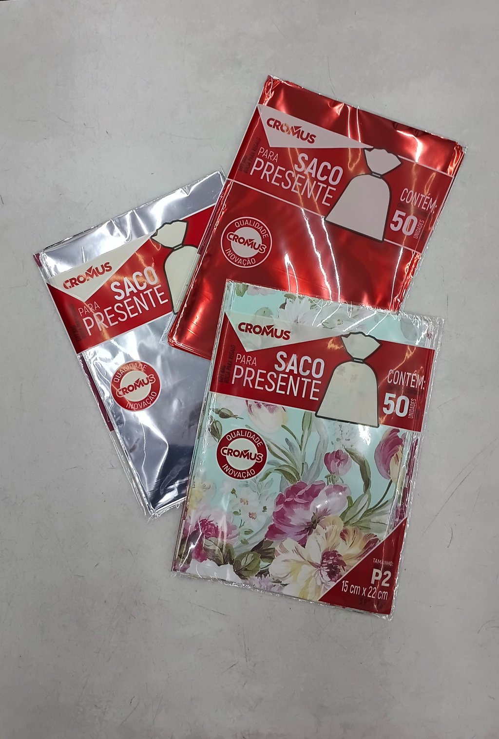 Sacos p/Presente 15x22cm c/50 