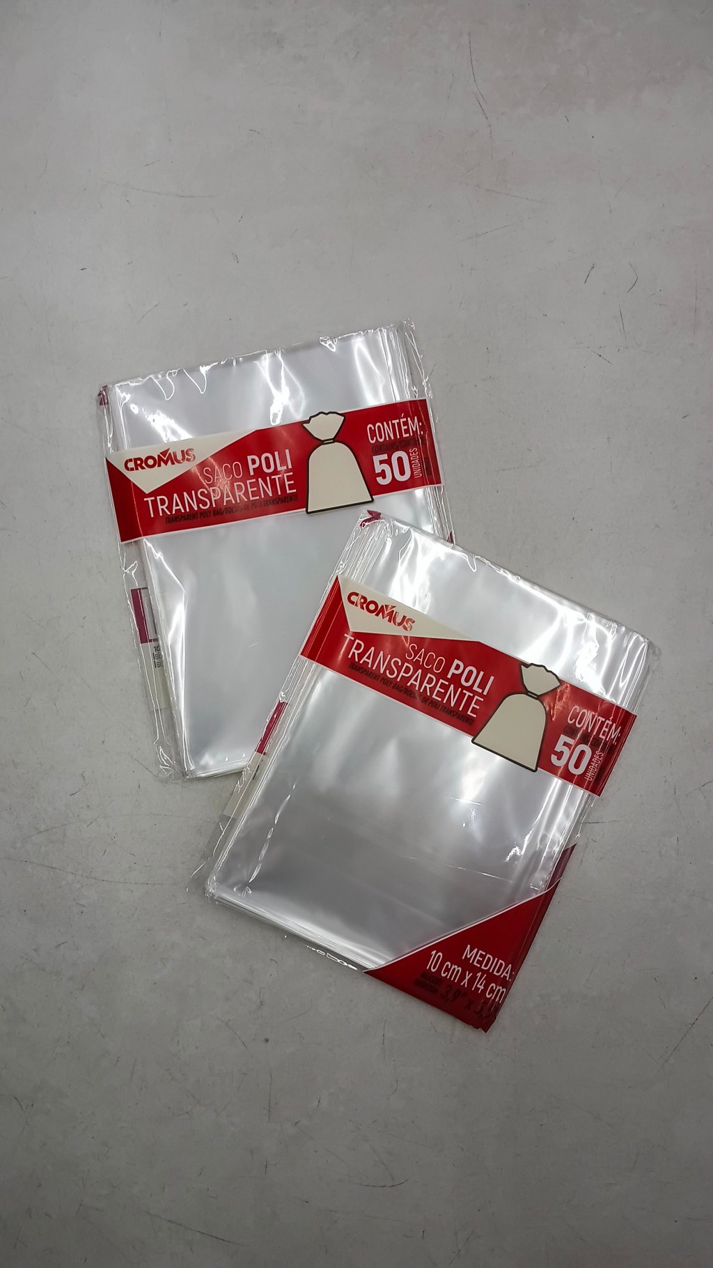Sacos Transp Poli 10x14cm c/50