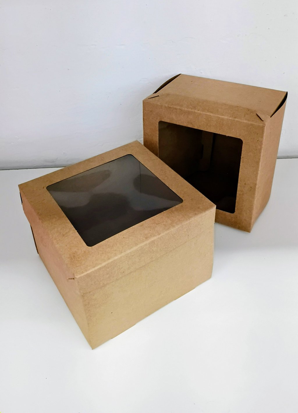 Caixa Kraft p/Caneta c/Visor 13006075 13x13x9cm