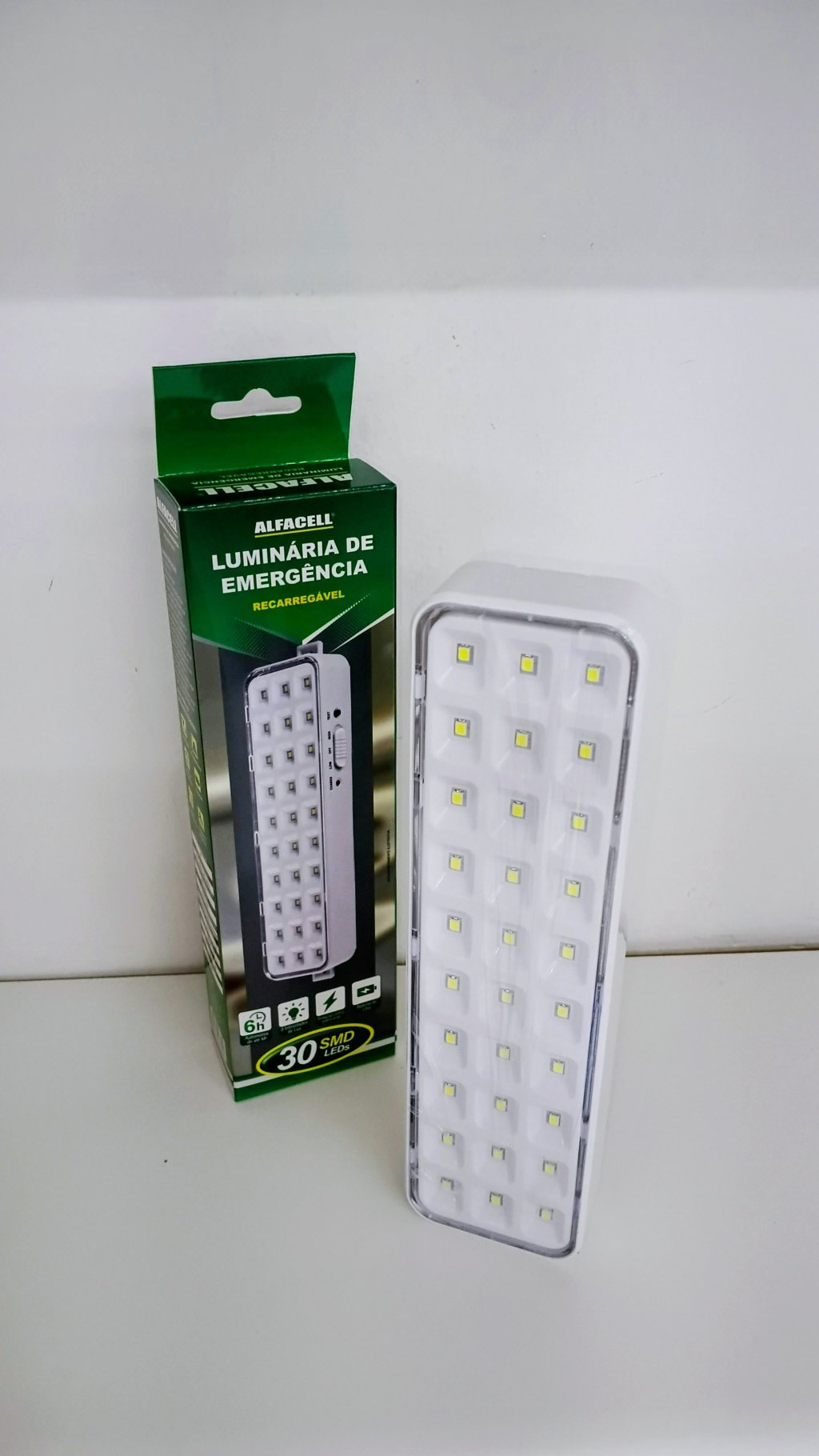 Luminária de Emergência ALL50081 30 leds