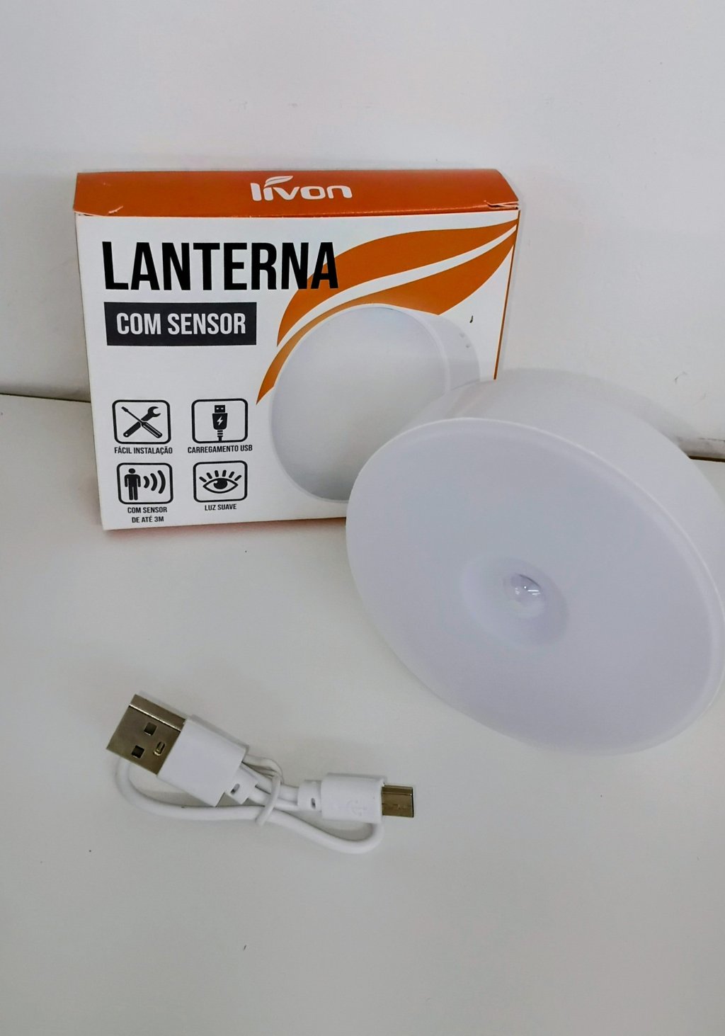 Luminária Recarregável 5439 c/Sensor de Presença 