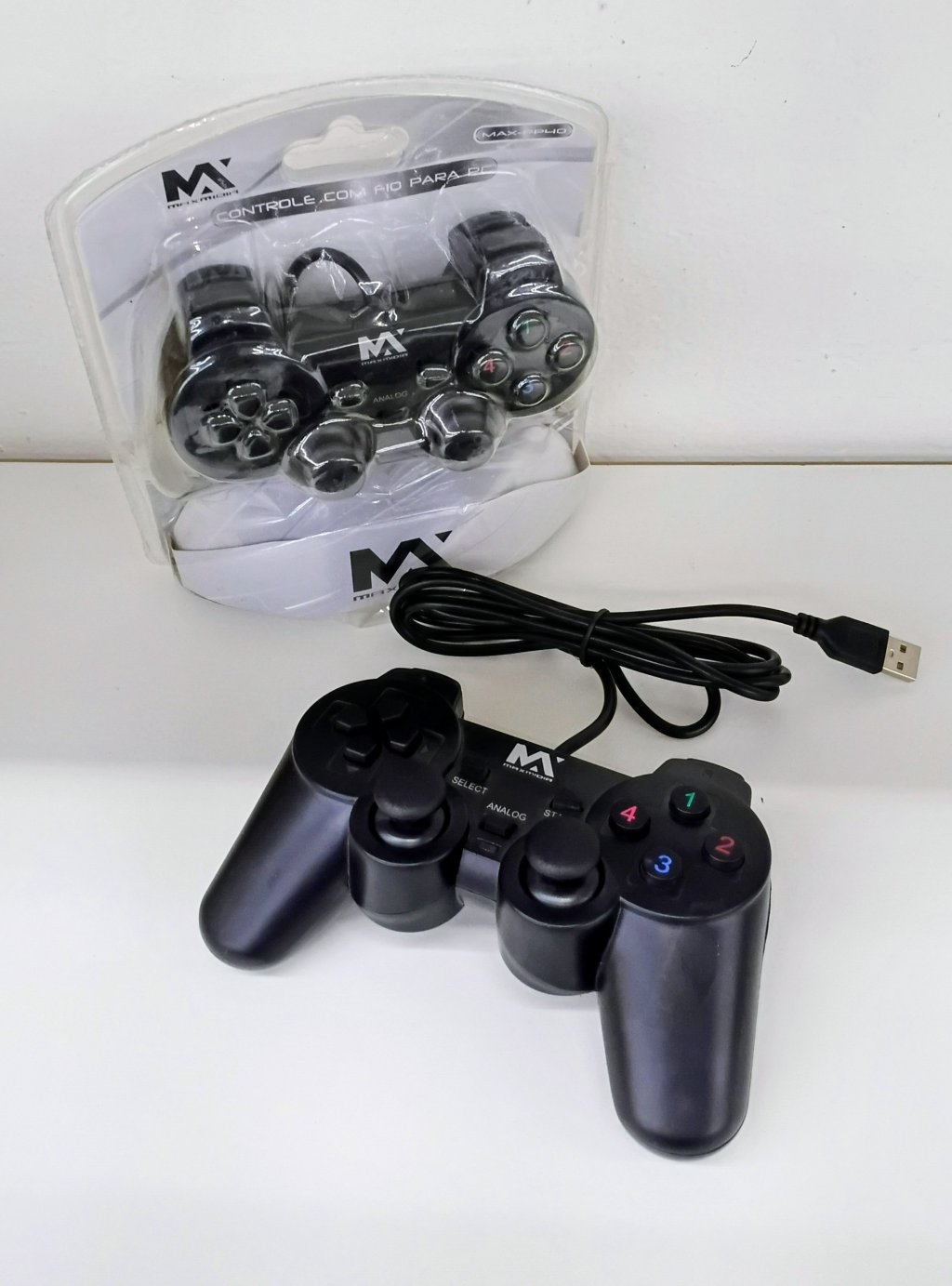 Controle Gamer USB PC MAX-PP40