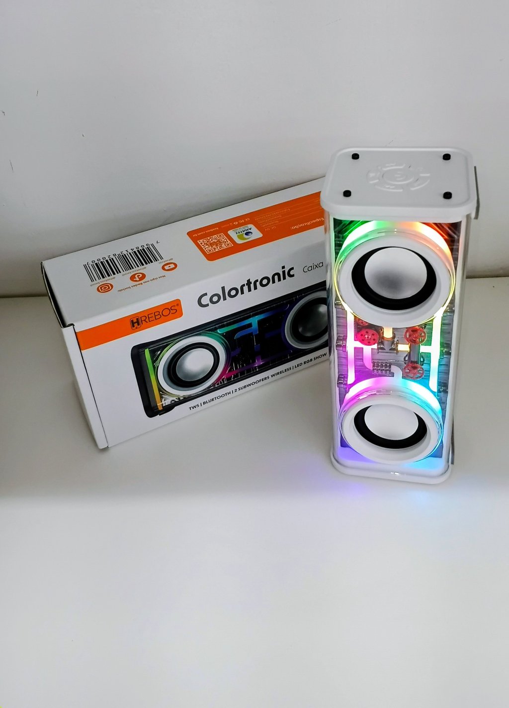 Caixa de Som Bluetooth CS-200 Recarregável 5V 16x6cm