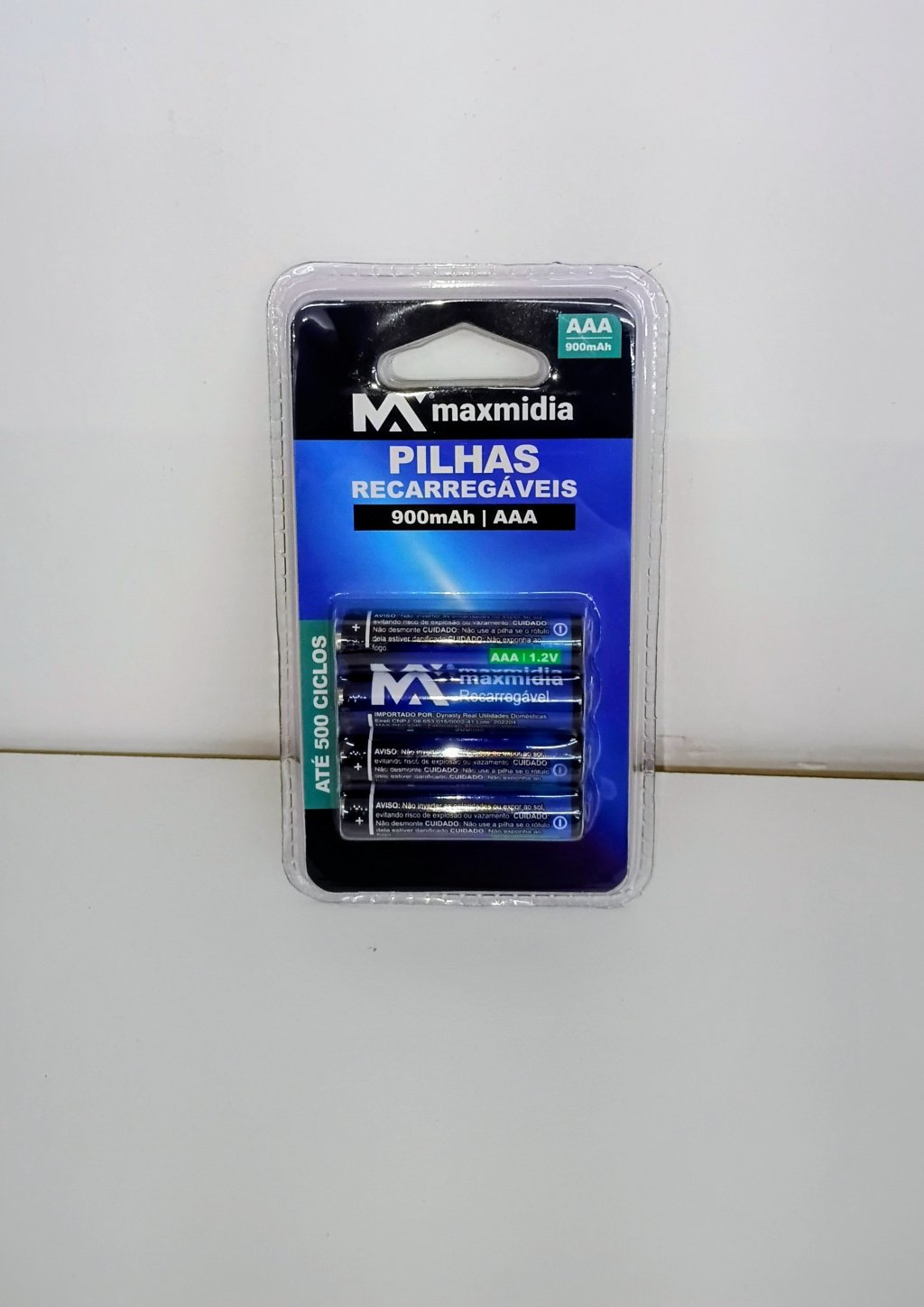 Pilha Recarregável AAA MAX-REC3346 c/4