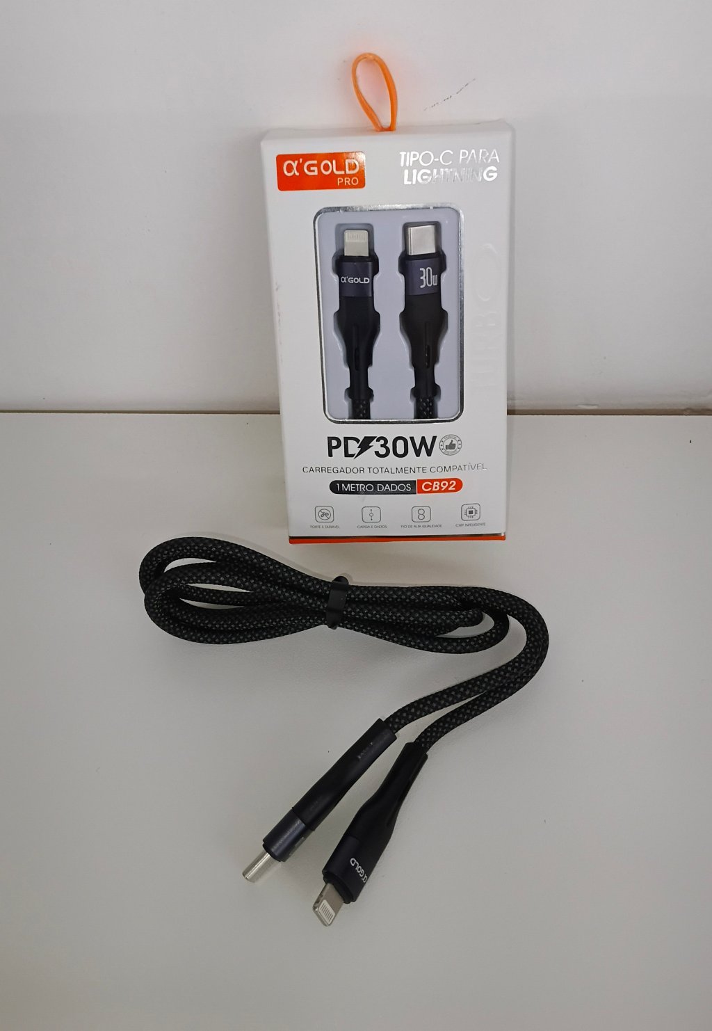 Cabo Tipo C/Iphone CB92 1m 3.0A