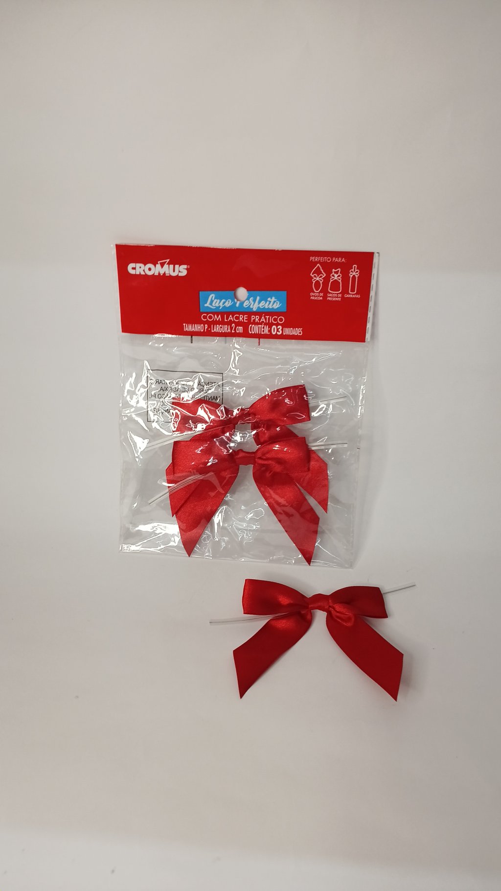 Kit Laços de Cetim c/3 18400363 2x10cm 