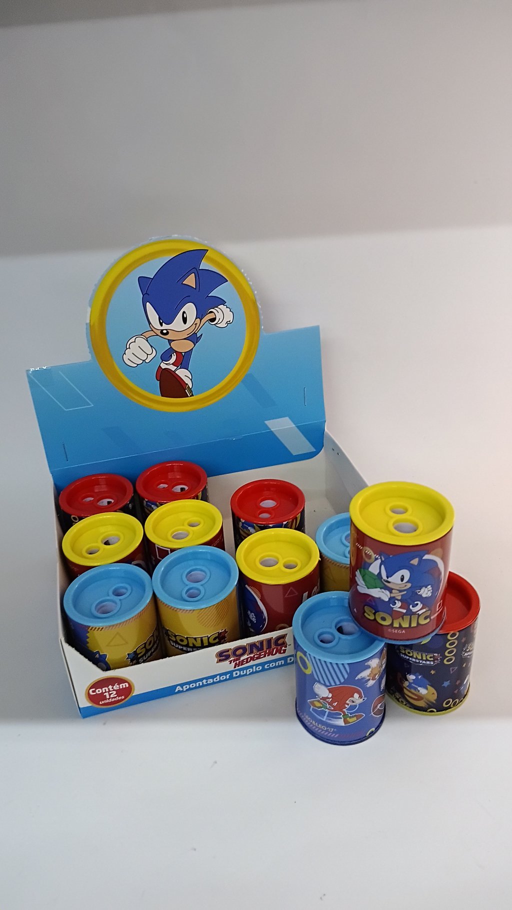 Apontador Lata Duplo Sonic 10552