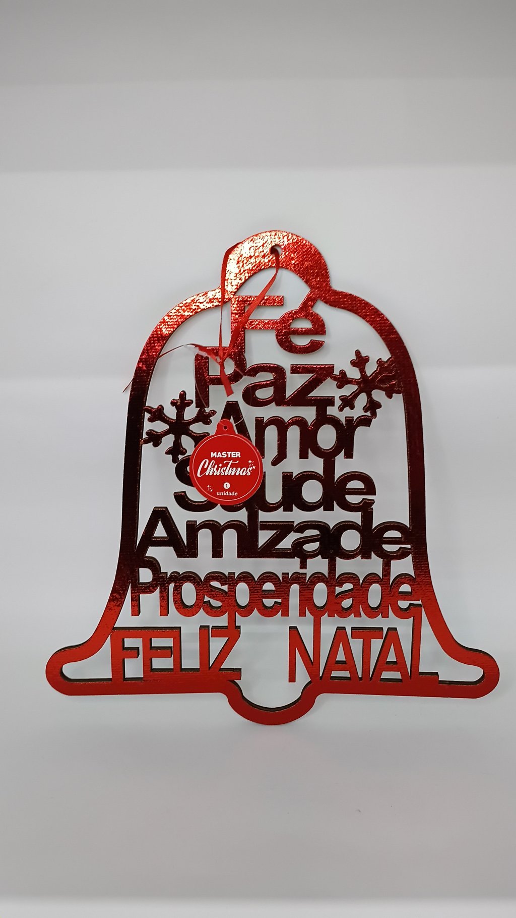 Enfeite Natal p/Pendurar WF1196 30x30cm