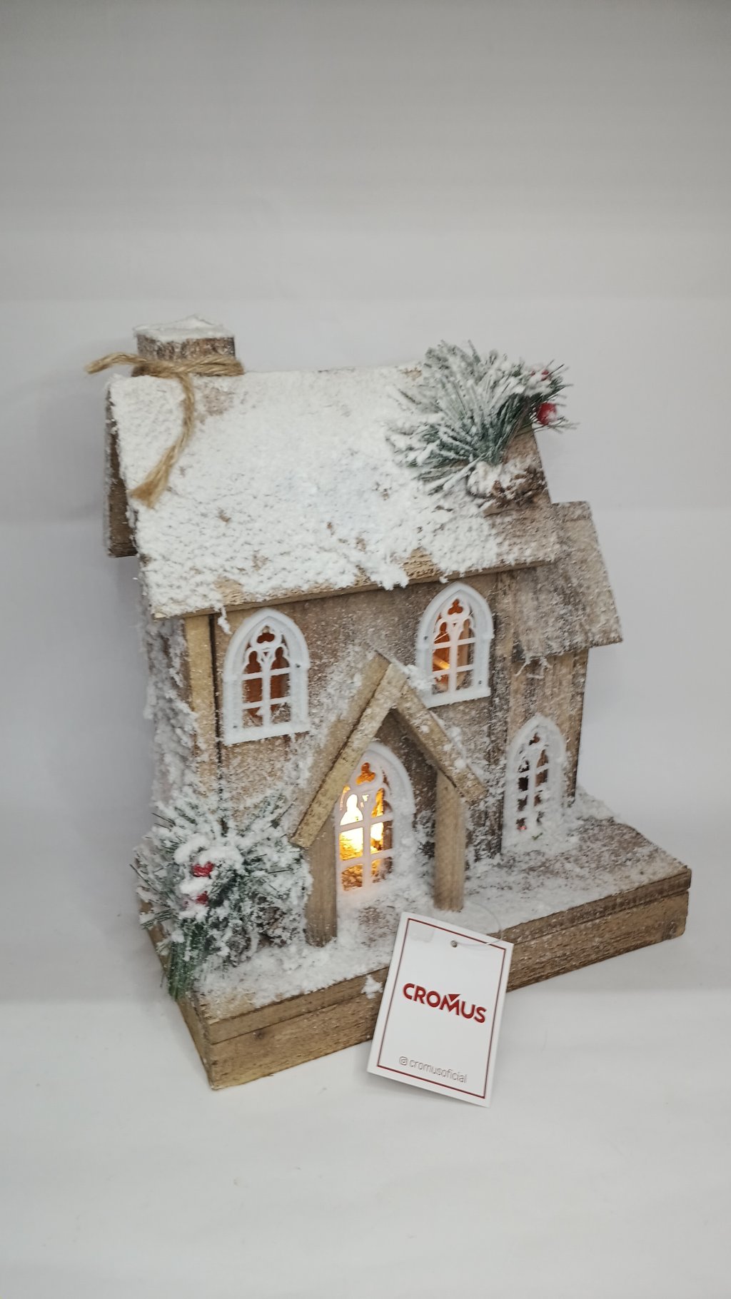 Casa Madeira a Pilha 1044855 32x27x14cm