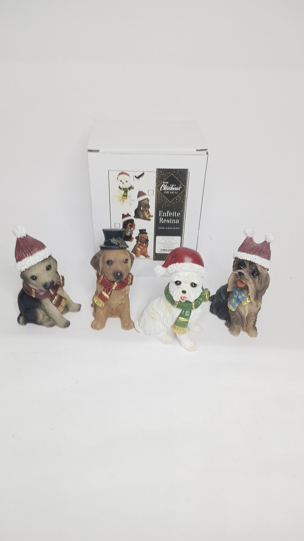 Resina Cachorro Natal DF5542 9cm