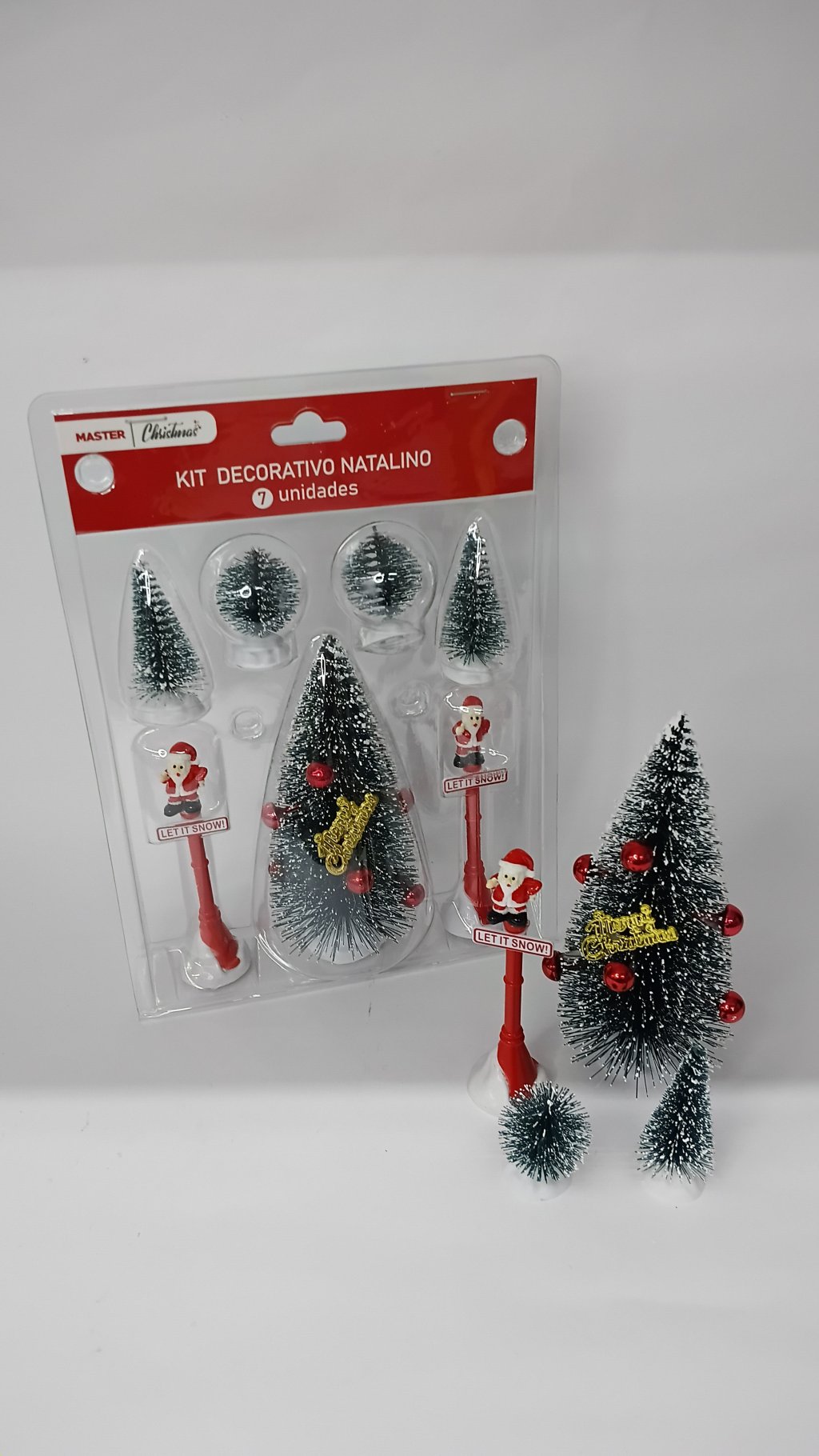 Kit Decorativo Natalino c/7 SW4722 15cm