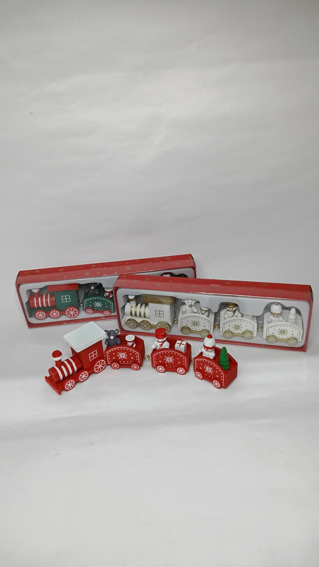 Trem Madeira Natal YST2887 22cm