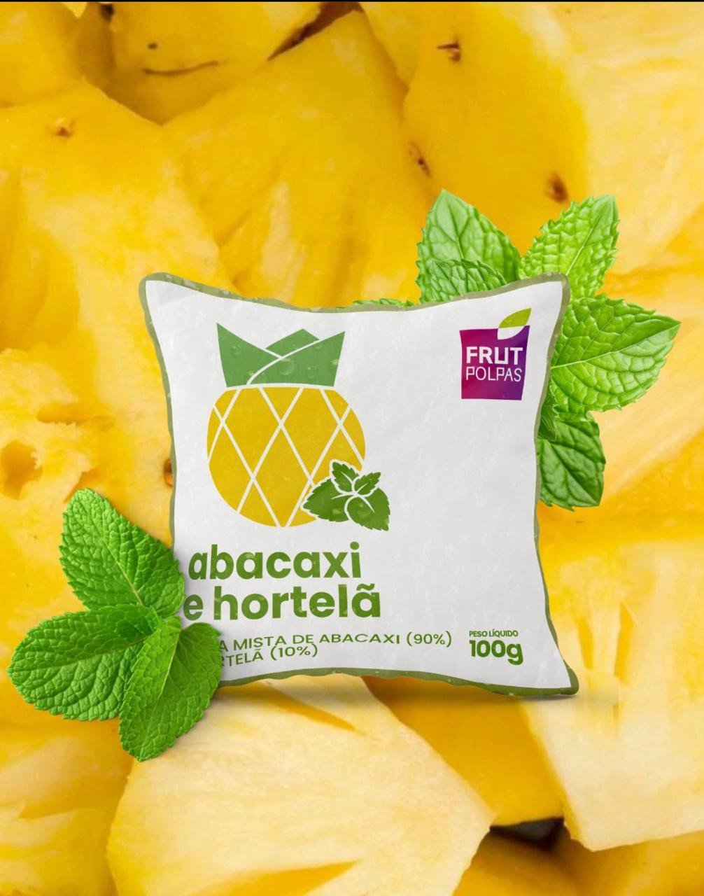 POLPA ABACAXI COM HORTELÃ 