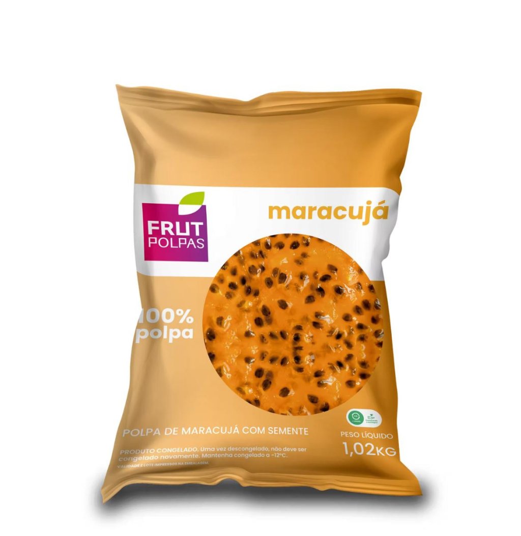 MARACUJÁ C/ SEMENTE FRUTA CONGELADA  