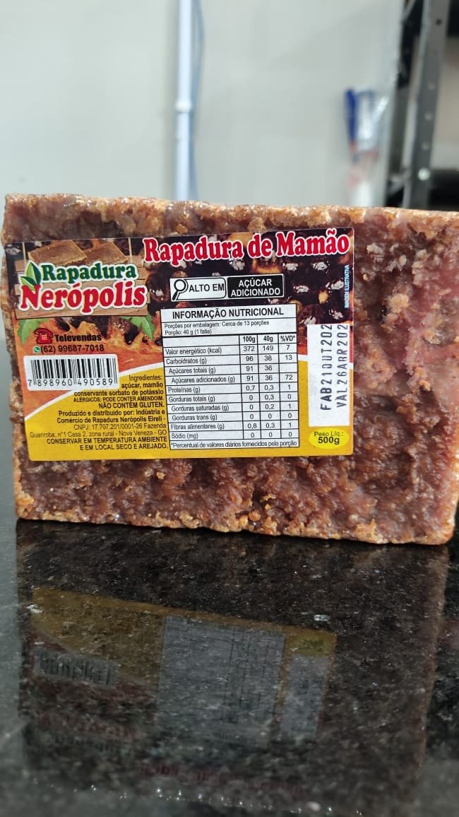 RAPADURA DE MAMÃO 