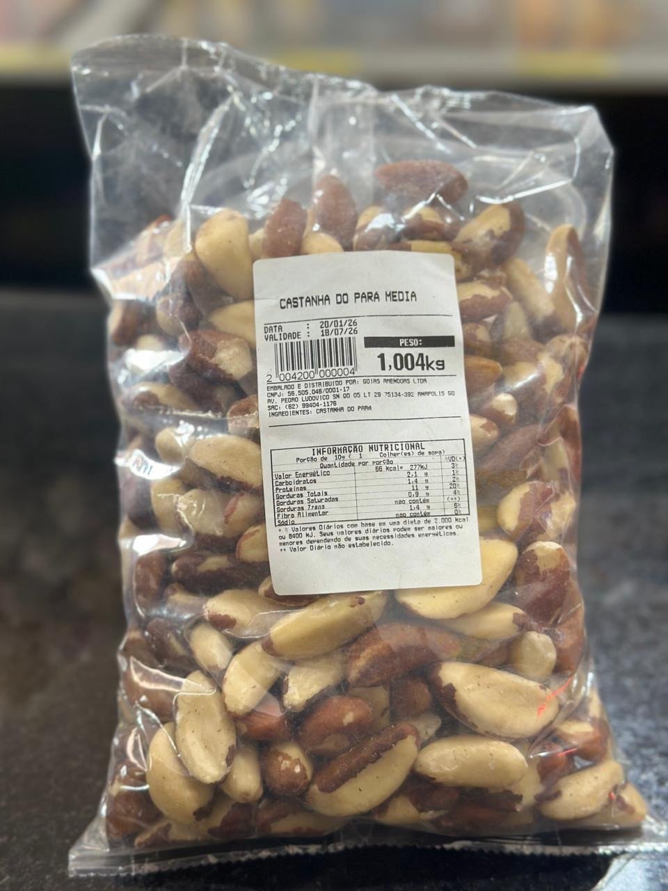 CASTANHA DO PARA 1KG NOVA 