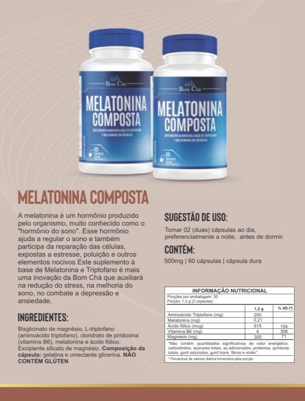MELATONINA COMPOSTA 60 cps 600 mg 