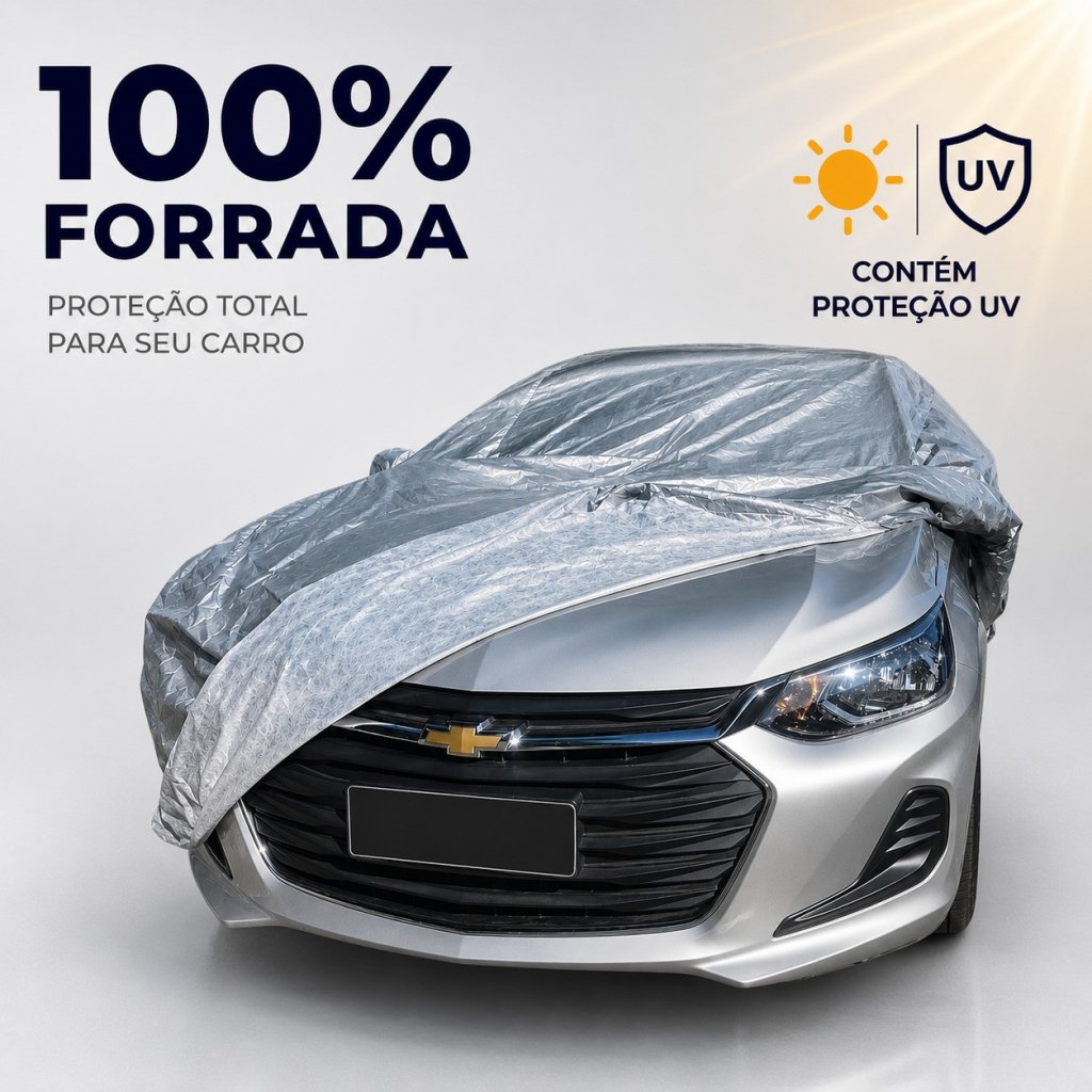 Capa de Cobrir Carro 100% Forrada C/ Proteção UV