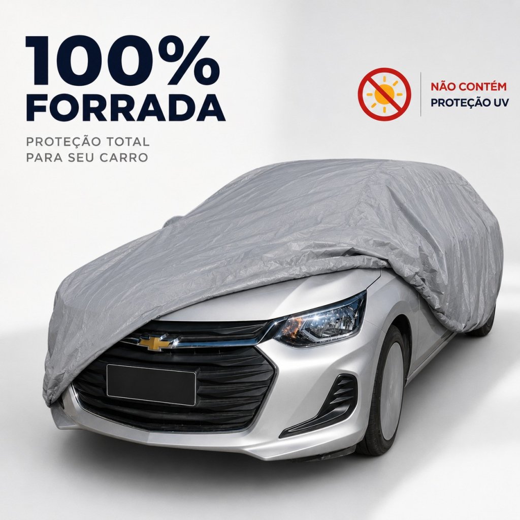 Capa de Cobrir Carro 100% Forrada SEM Proteção UV