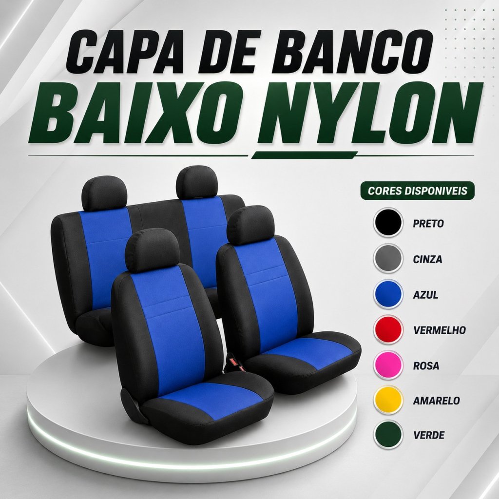Capas Para Banco Baixo Material em Nylon Universal