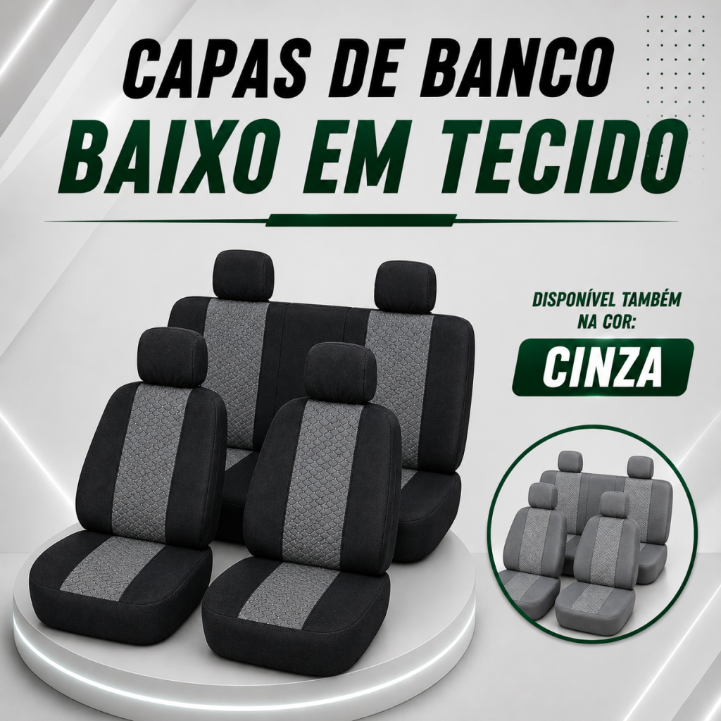 Capas Para Banco Baixo em Tecido Grosso 