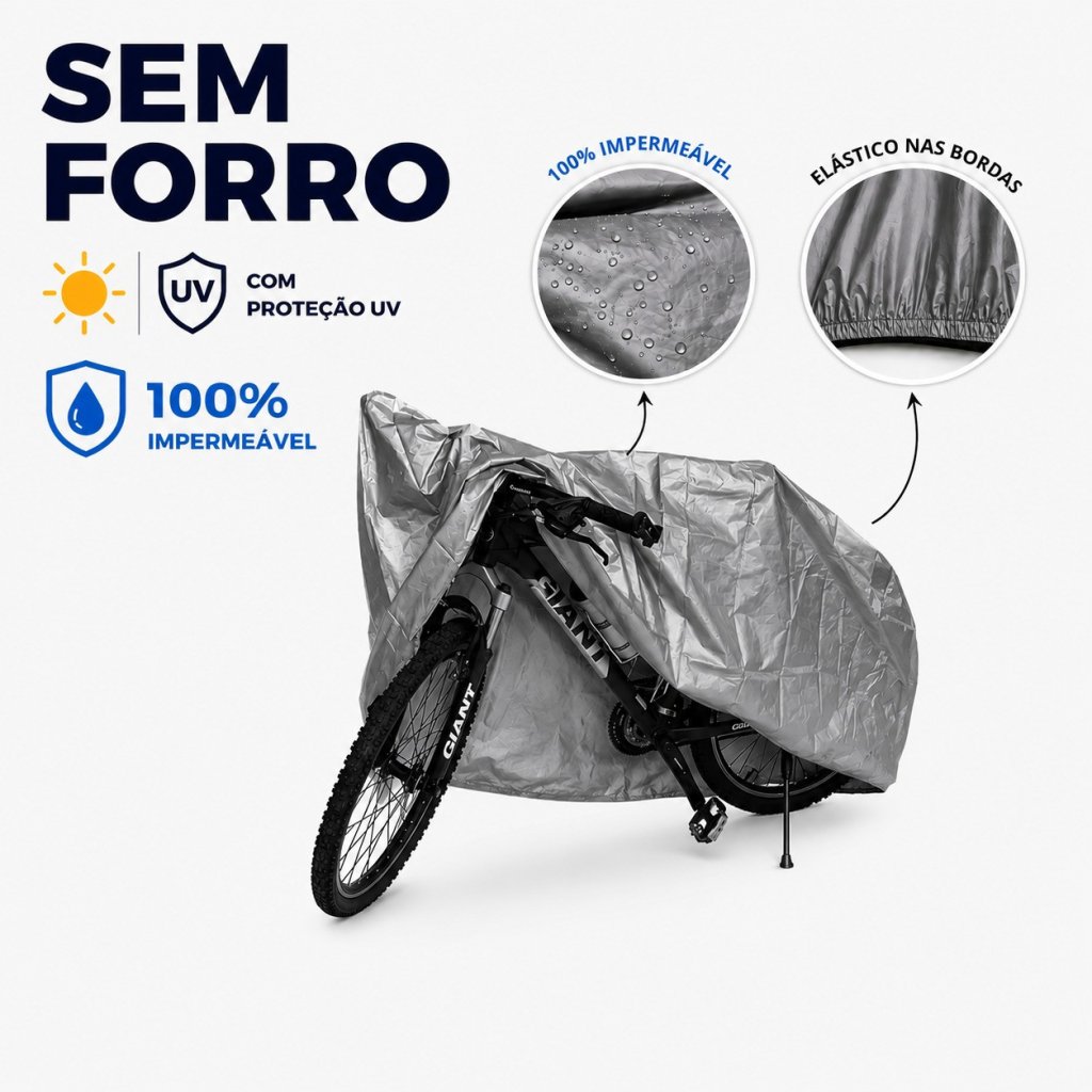 Capa Para Cobrir Bicicleta 100% Impermeável Proteção UV - 2774