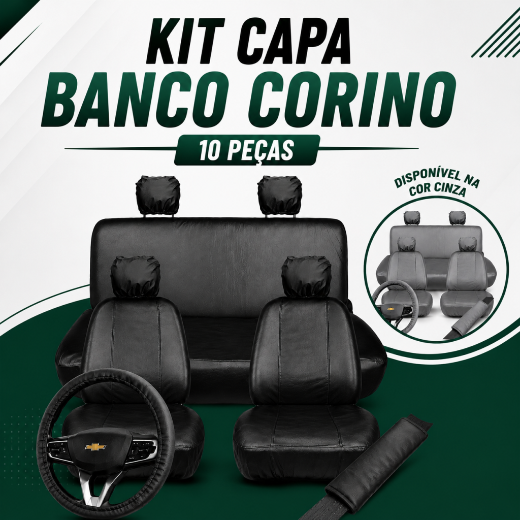 Kit Capa Banco Corino 10 Peças
