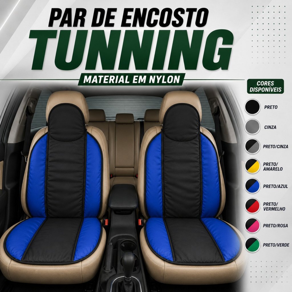 Par de Encosto Tunning Em Nylon