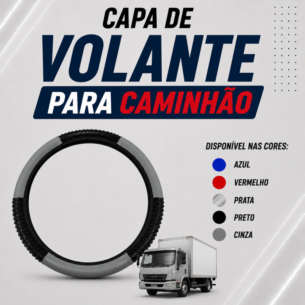 Capa de Volante para Caminhão (47cm)