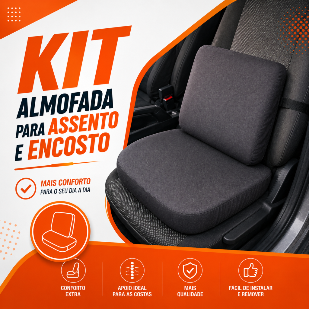 Kit Almofada para Assento e Encosto - 18575