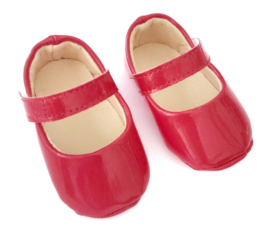 Sapatinho Verniz Vermelho (VELCRO)
