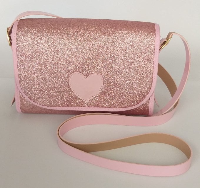 Bolsinha Charminho Gliter Rosa