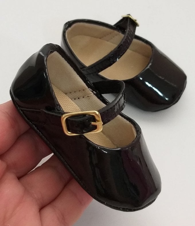 Sapatinho Verniz Preto (fivela)