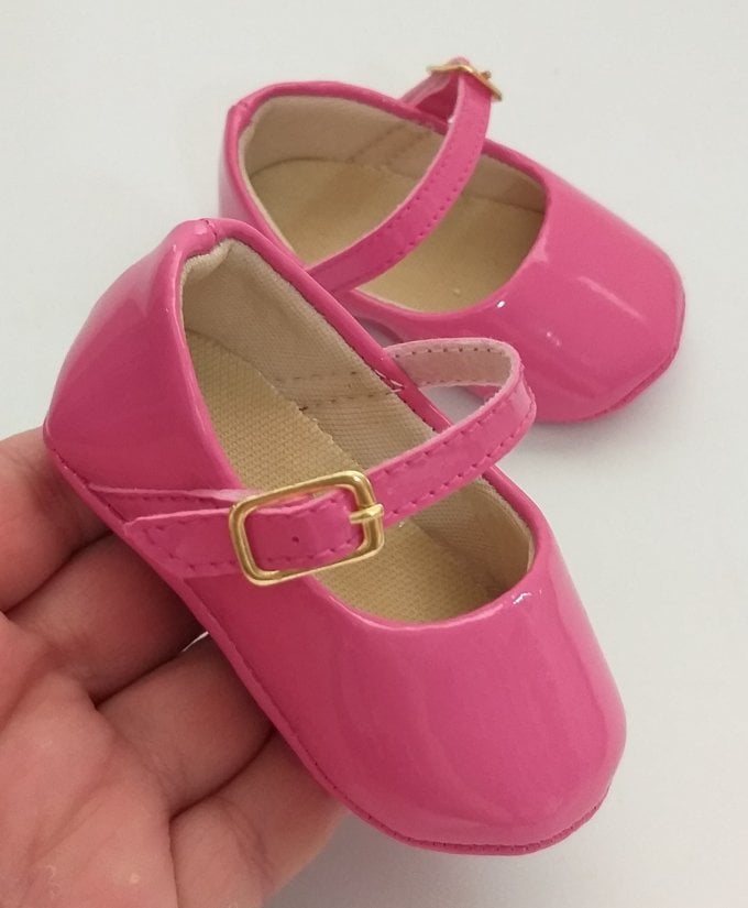 Sapatinho Verniz Pink (fivela)