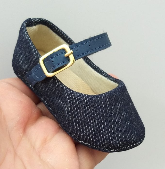 Sapatinho Jeans (fivela)