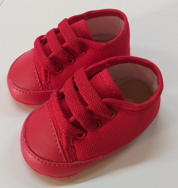 Tênis Cano Baixo Vermelho 