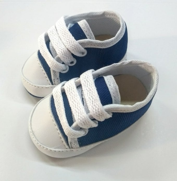 Tênis Cano Baixo Bicolor Azul Marinho 