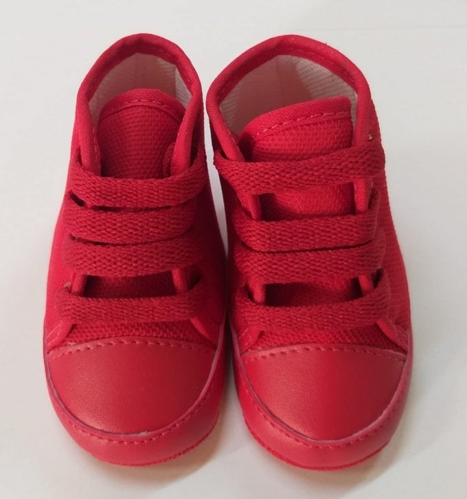 Tênis Cano Alto Vermelho 