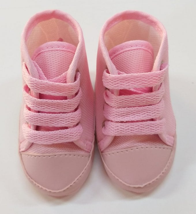 Tênis Cano Alto Rosa