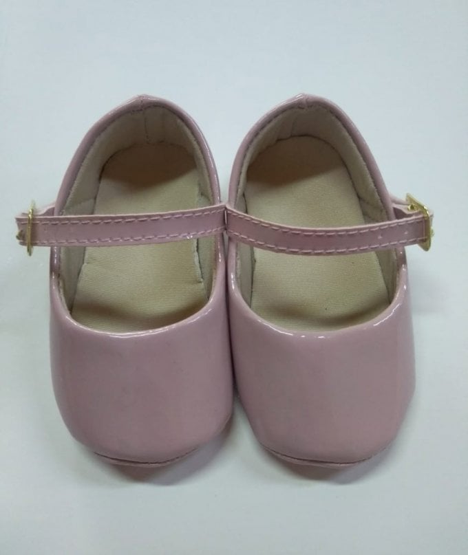 Sapatinho Verniz ROSÊ(fivela)