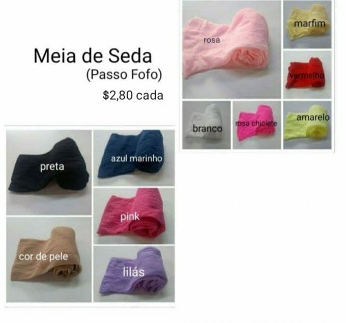 Meia de Seda (Passo Fofo) unidade