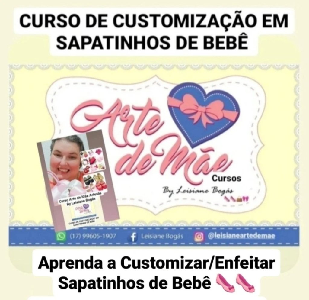 CURSO CUSTOMIZAÇÃO EM SAPATINHOS DE BEBÊ 