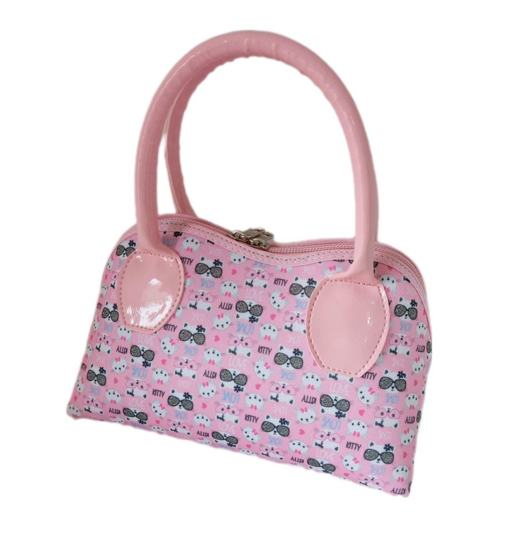 Bolsinha de Mão Estampada Gatinha 