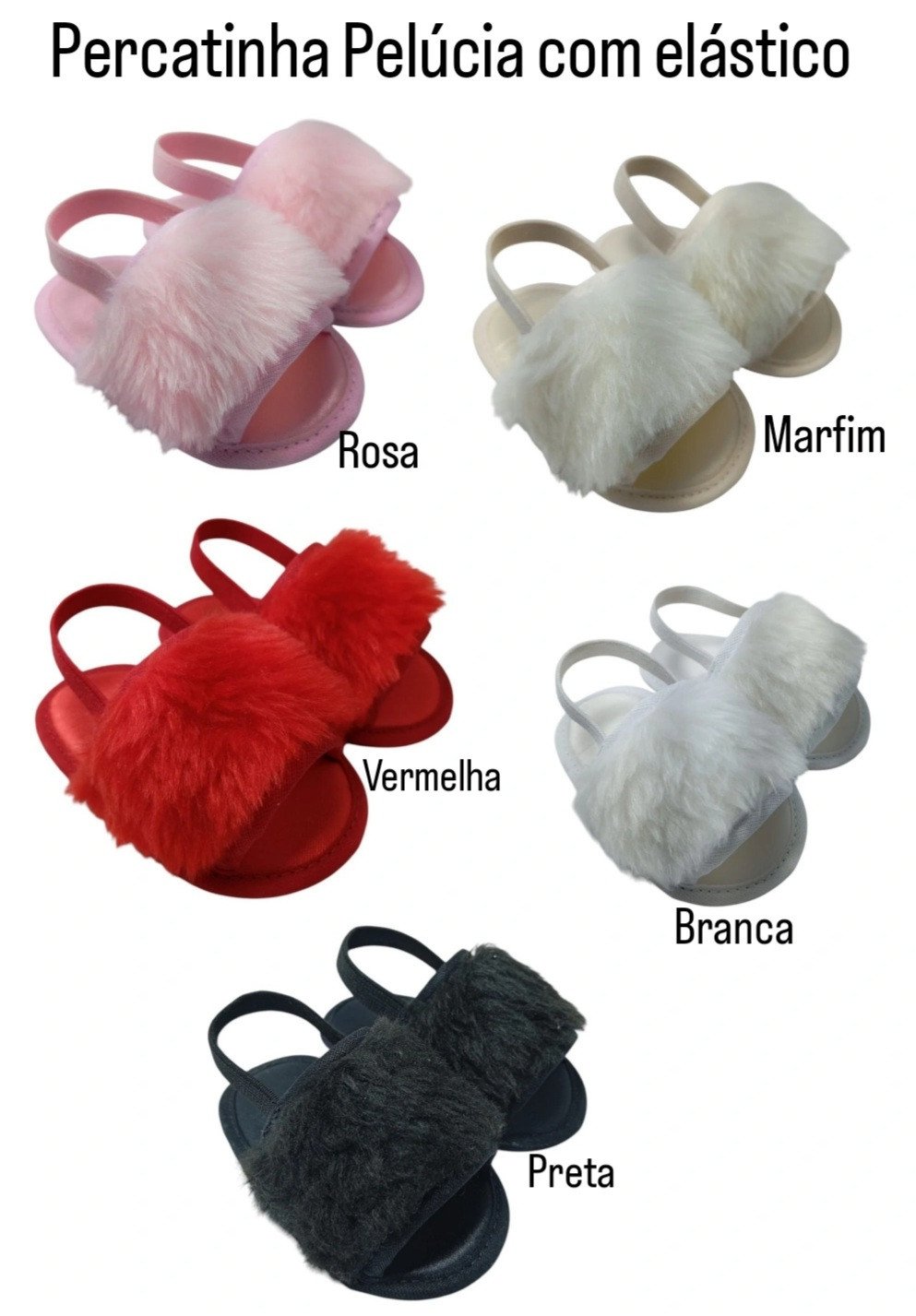 Percatinha Pelúcia com elástico 
