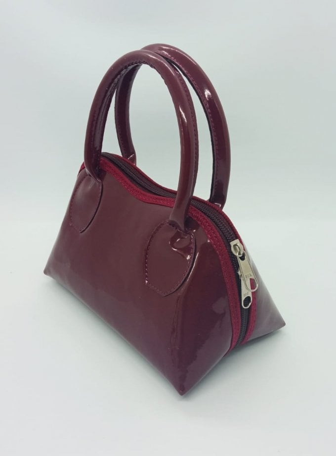 Bolsinha de Mão Verniz Marsala 